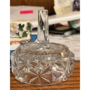 Vintage Cutglass Ring Holder